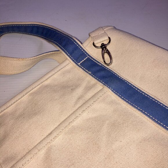 Lands End Canvas Open Top Tote Bags 14w x 12h Lot of 2 - Picture 9 of 13